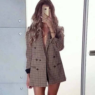 Blazer med doble knapper