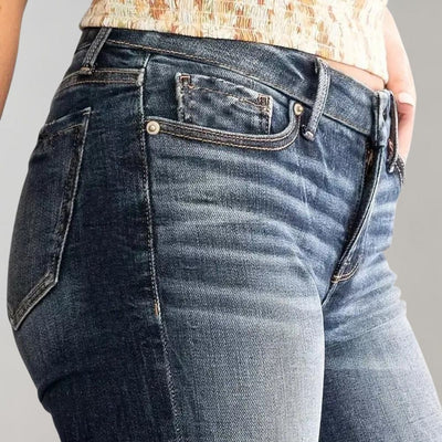 Bukser med vidde i denim