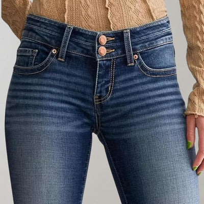 Bukser med vidde i denim