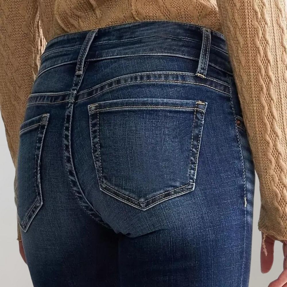 Bukser med vidde i denim