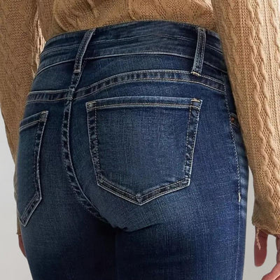 Bukser med vidde i denim