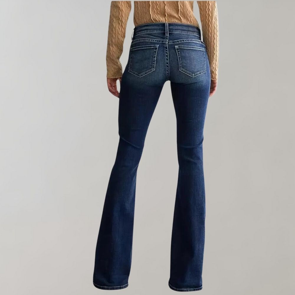 Bukser med vidde i denim