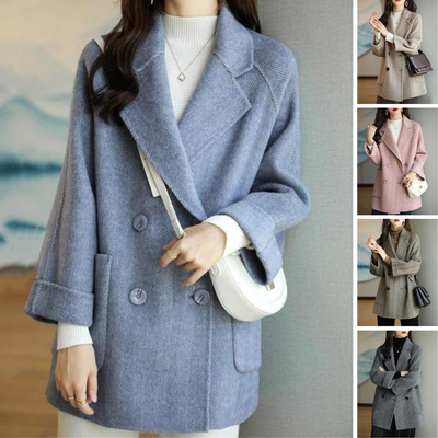 Rillie - Ny elegant langermet ullfrakk