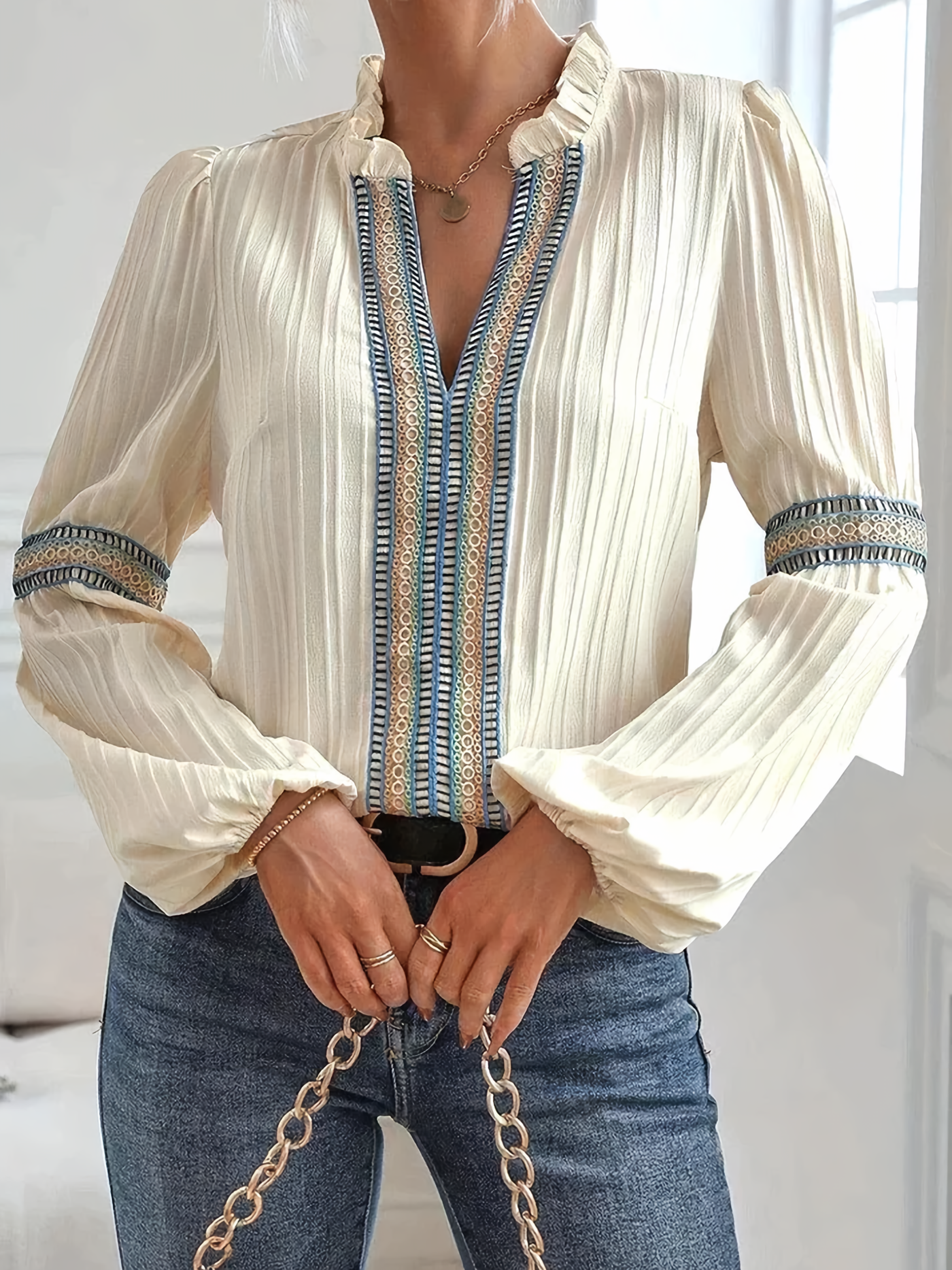 Cora™ Bluse med blonder