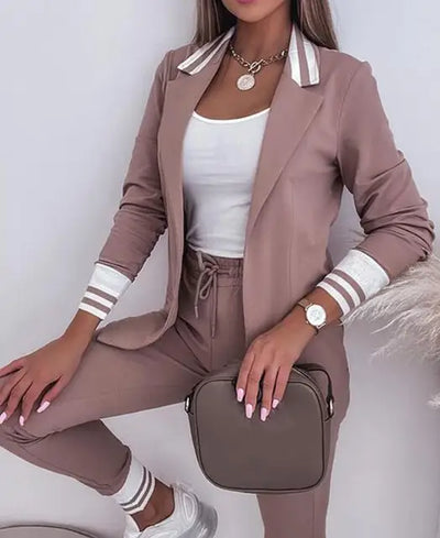 Blazer med doble knapper Buksedress
