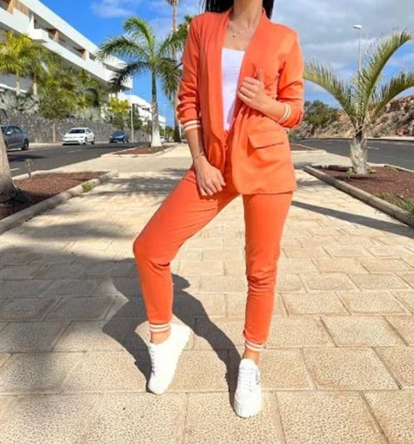 Blazer med doble knapper Buksedress