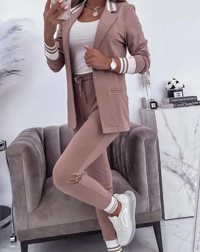Blazer med doble knapper Buksedress