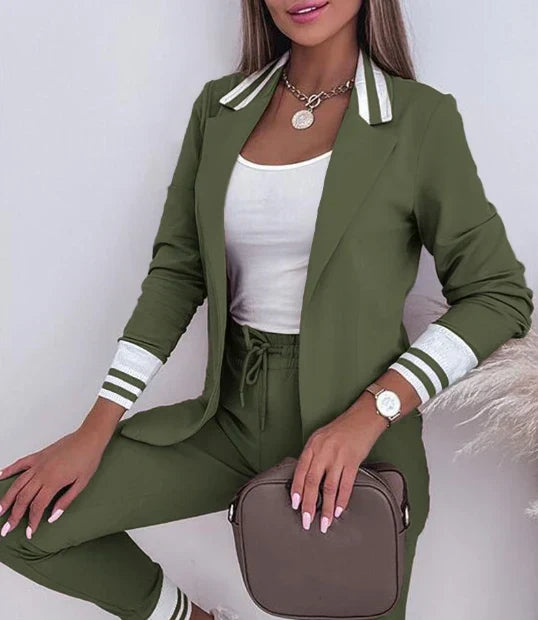 Blazer med doble knapper Buksedress