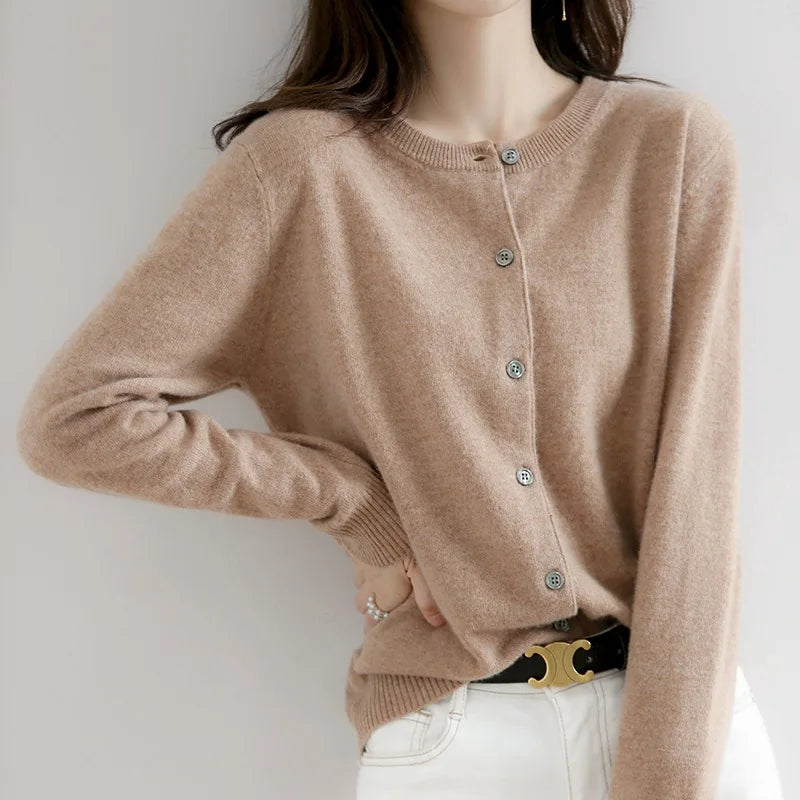 Dame cardigan med knapper