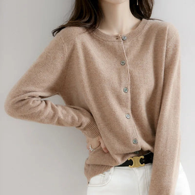 Dame cardigan med knapper