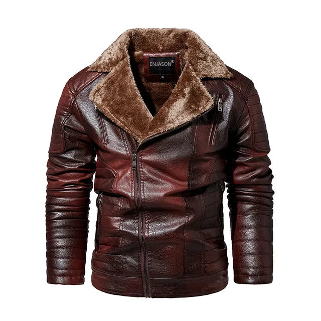 Skinnjakke herre med fleece
