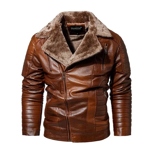 Skinnjakke herre med fleece