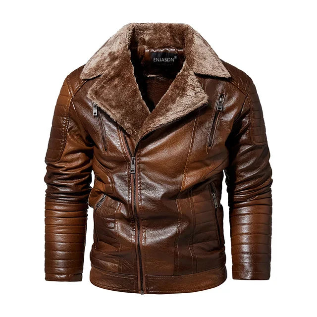 Skinnjakke herre med fleece