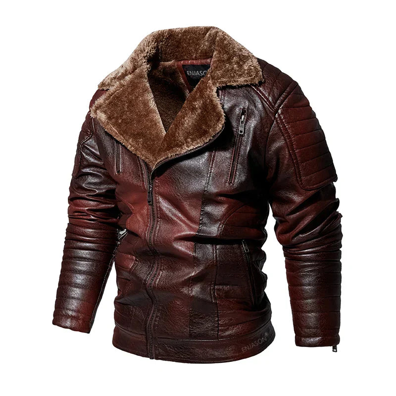 Skinnjakke herre med fleece