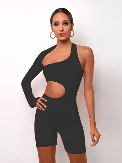 Asymmetrisk jumpsuit
