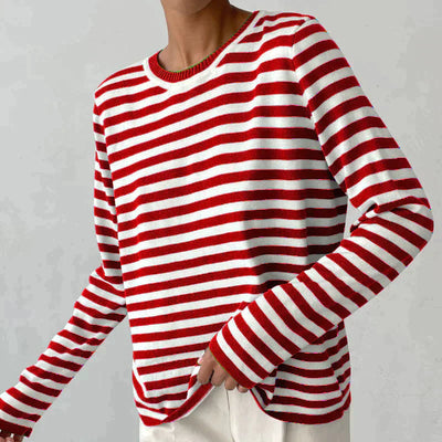 Stripete bluse med eleganse