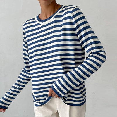 Stripete bluse med eleganse