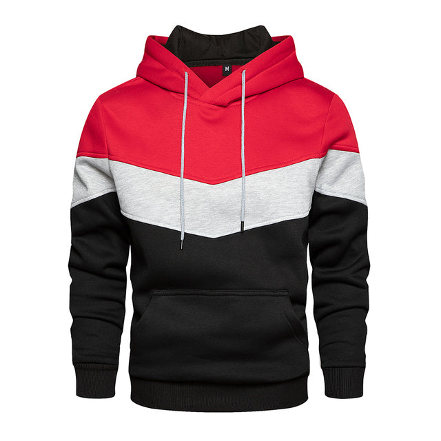 Patchwork sweatshirt for menn