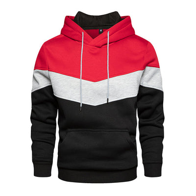 Patchwork sweatshirt for menn