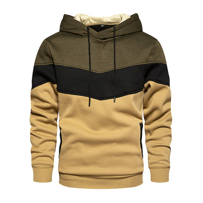 Patchwork sweatshirt for menn