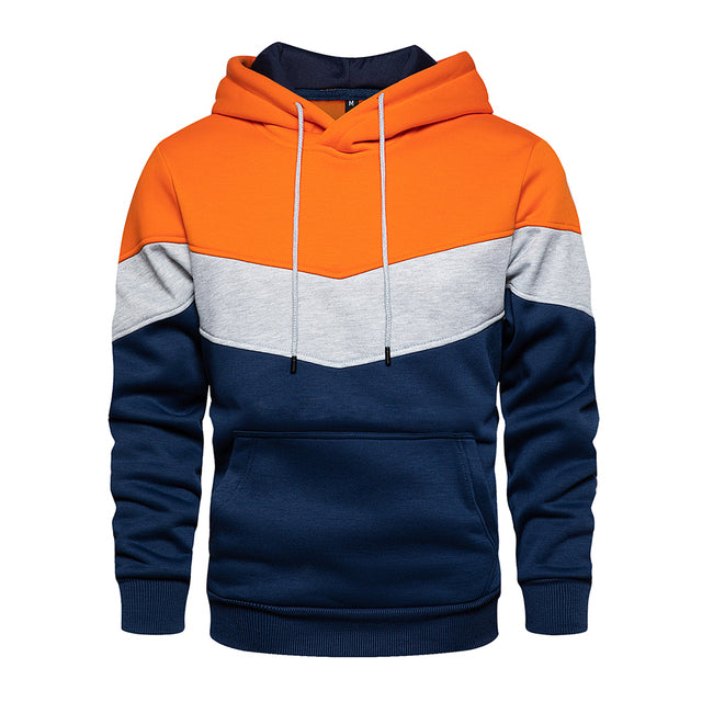 Patchwork sweatshirt for menn