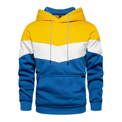 Patchwork sweatshirt for menn