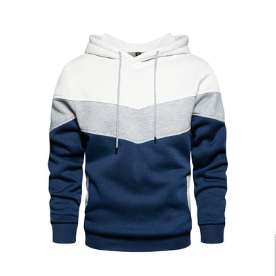 Patchwork sweatshirt for menn