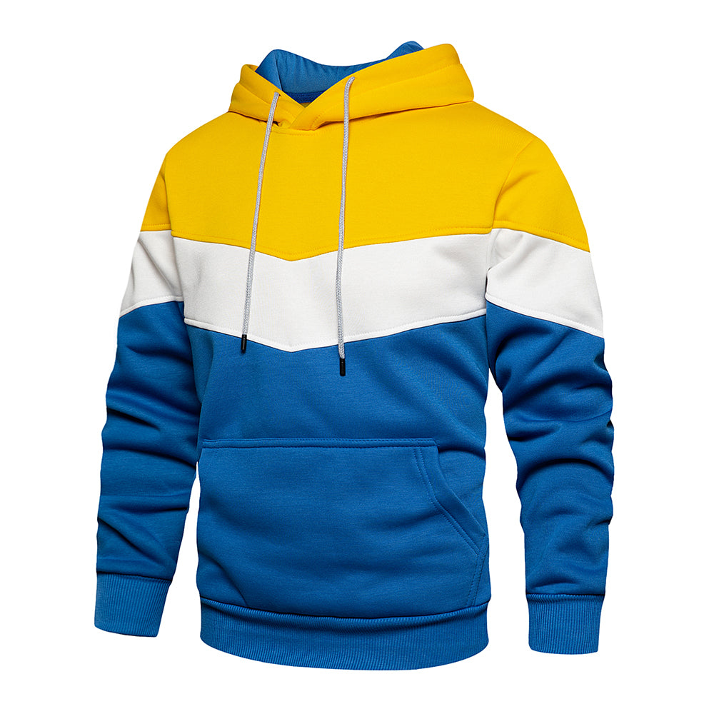 Patchwork sweatshirt for menn