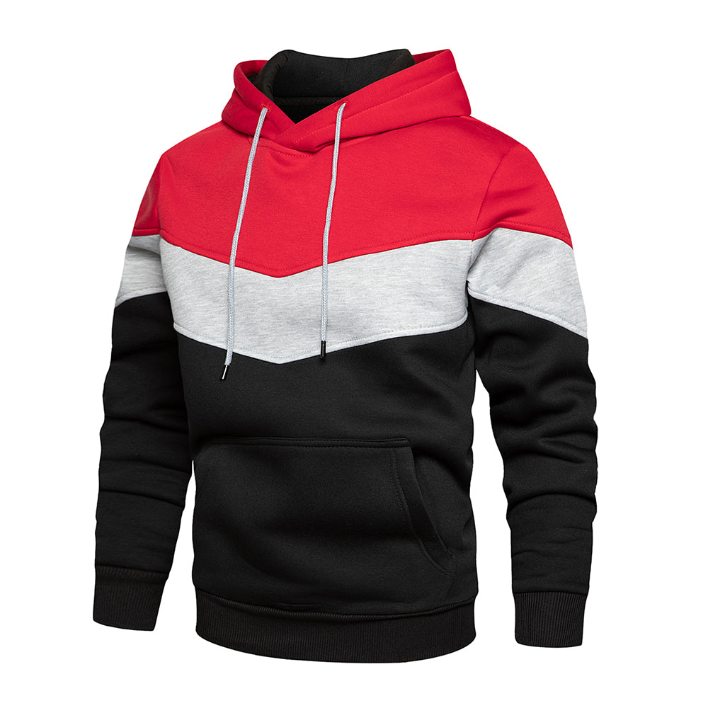 Patchwork sweatshirt for menn