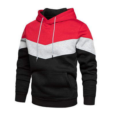 Patchwork sweatshirt for menn