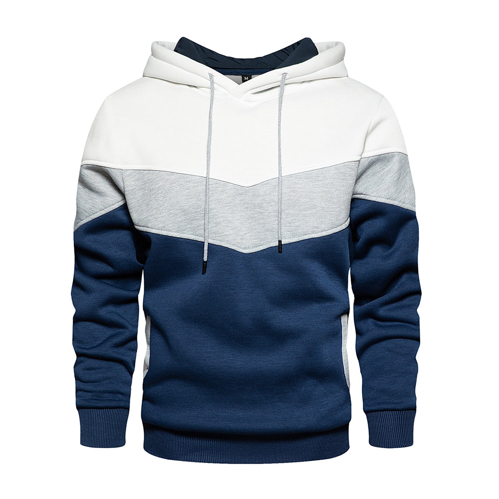 Patchwork sweatshirt for menn