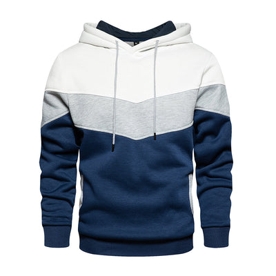 Patchwork sweatshirt for menn