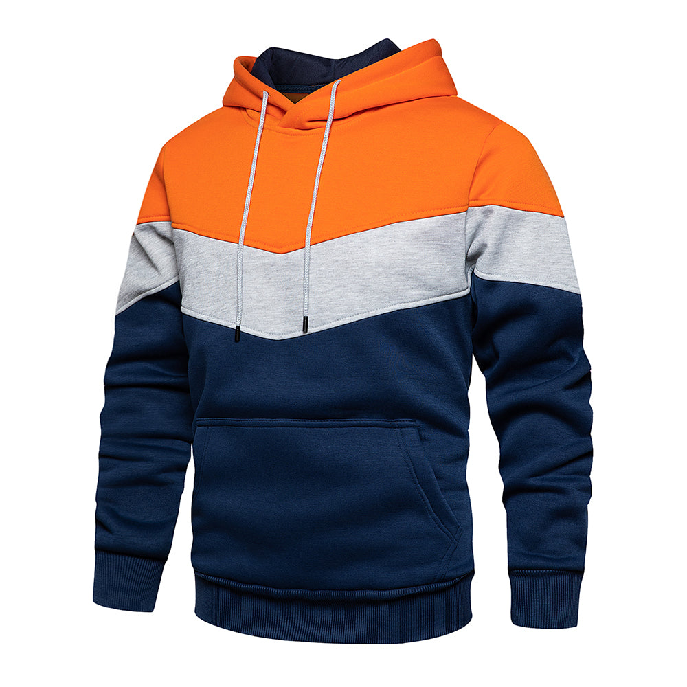 Patchwork sweatshirt for menn