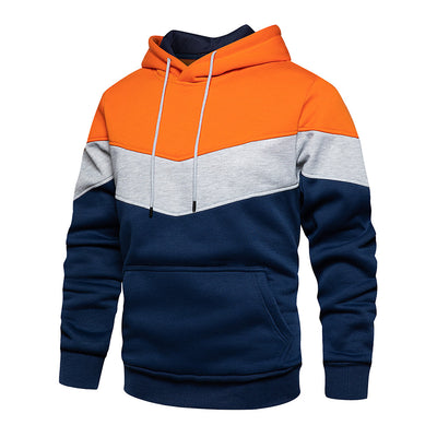 Patchwork sweatshirt for menn