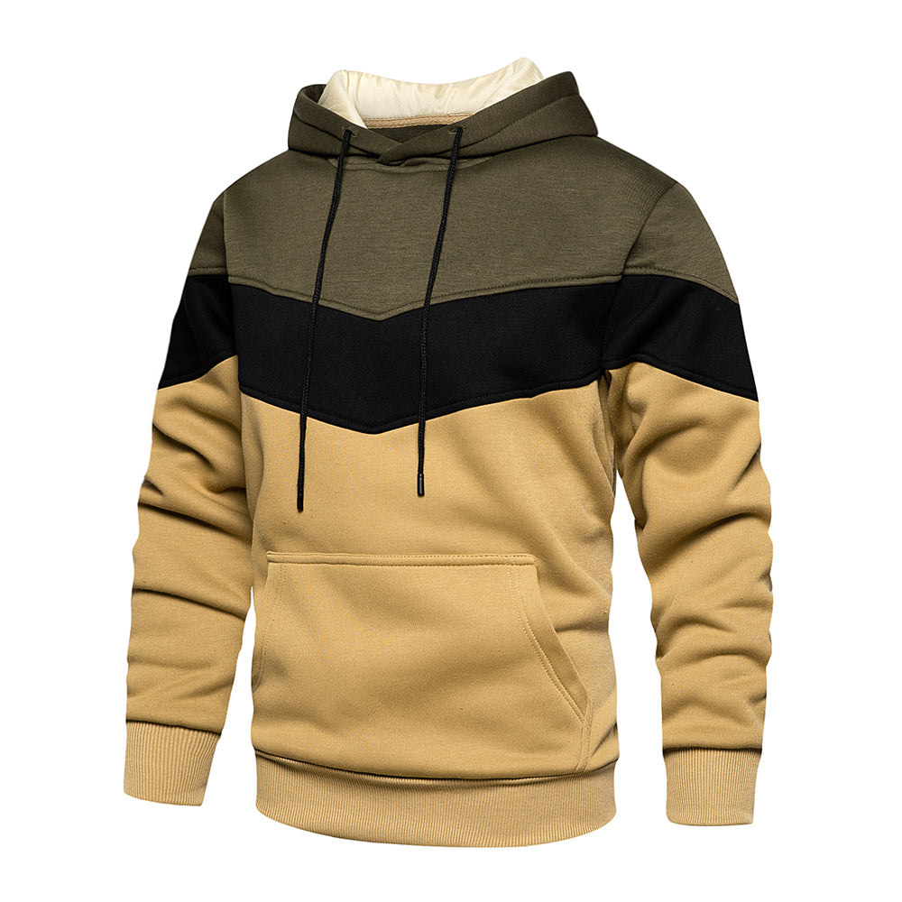 Patchwork sweatshirt for menn