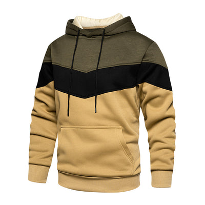 Patchwork sweatshirt for menn