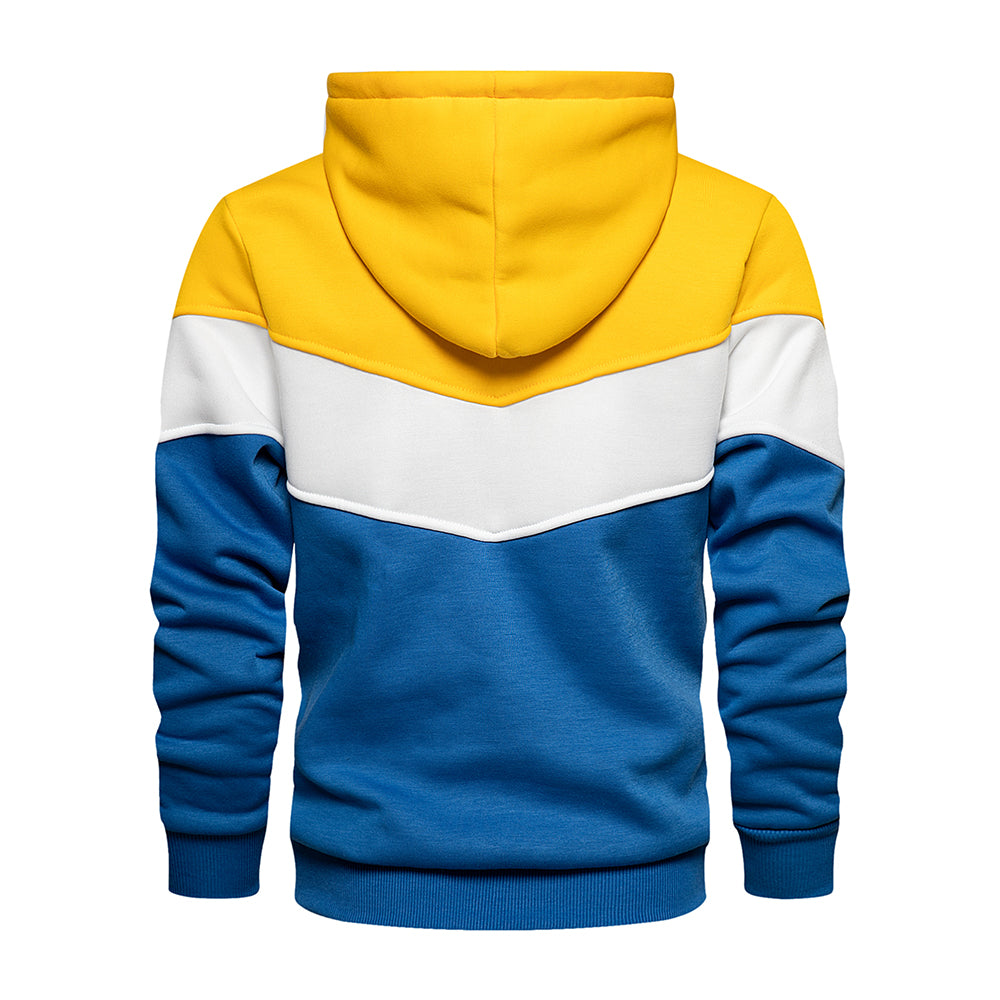 Patchwork sweatshirt for menn