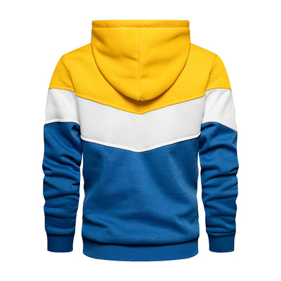 Patchwork sweatshirt for menn