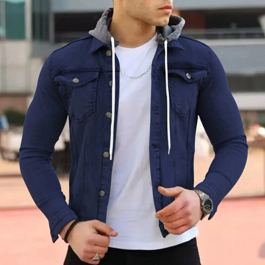 RAYANE - Skjorte med hette i denim