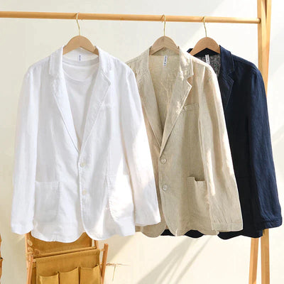 Uformell blazer i lin
