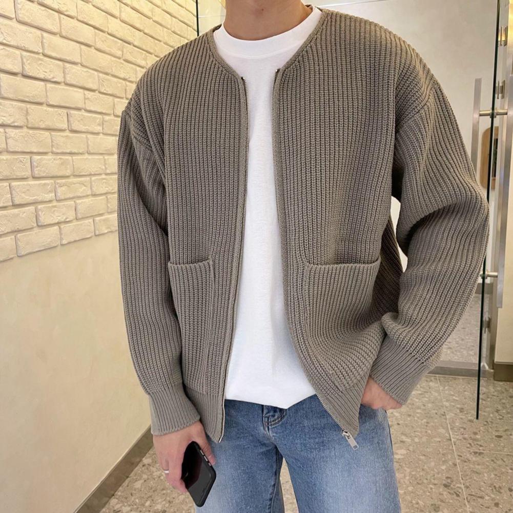 Cardigan med rund hals -PEDRO