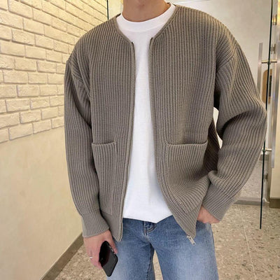 Cardigan med rund hals -PEDRO