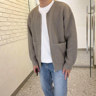 Cardigan med rund hals -PEDRO