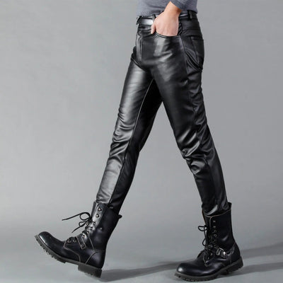 Svart Mercury Skinny Stretch-bukse i kunstlær