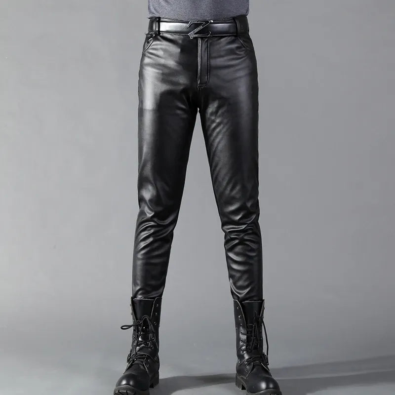 Svart Mercury Skinny Stretch-bukse i kunstlær