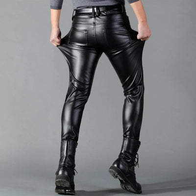 Svart Mercury Skinny Stretch-bukse i kunstlær