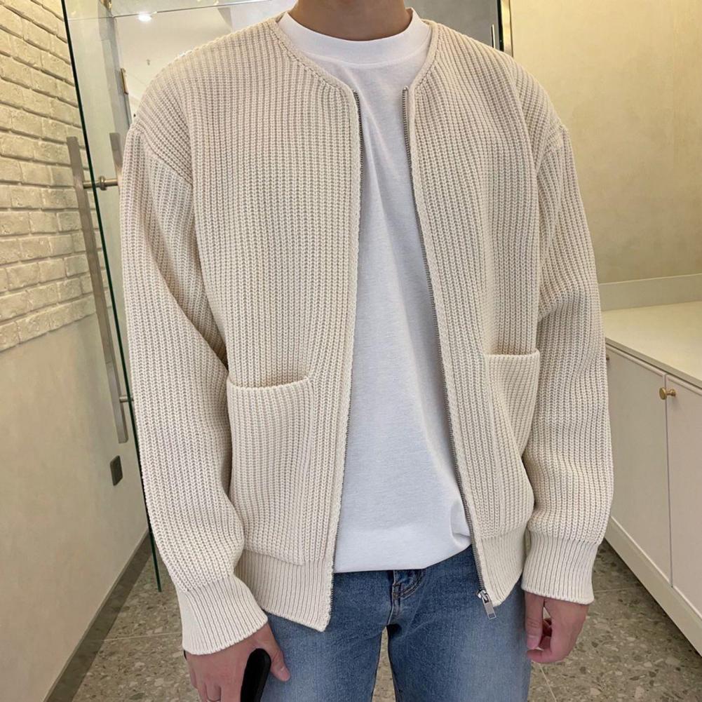 Cardigan med rund hals -PEDRO