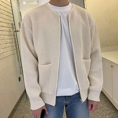Cardigan med rund hals -PEDRO