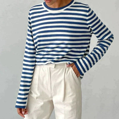 Stripete bluse med eleganse