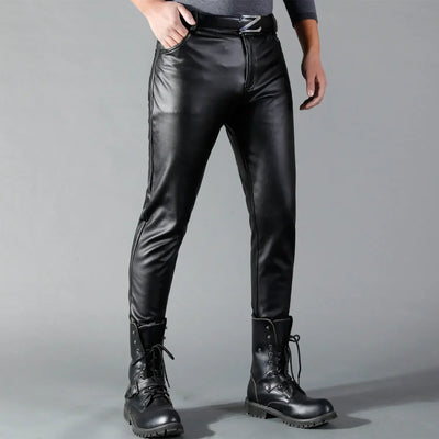 Svart Mercury Skinny Stretch-bukse i kunstlær